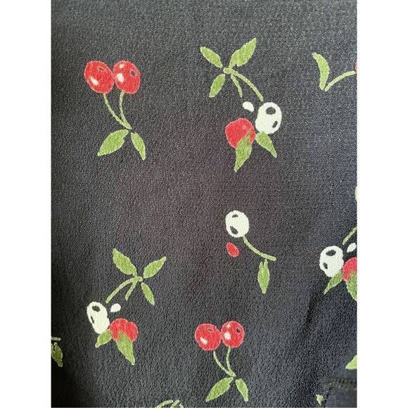 Dollz & Dames Cherry Lightweight Wrap Summer Nights Black Mini Dress Size XS - Picture 3 of 11